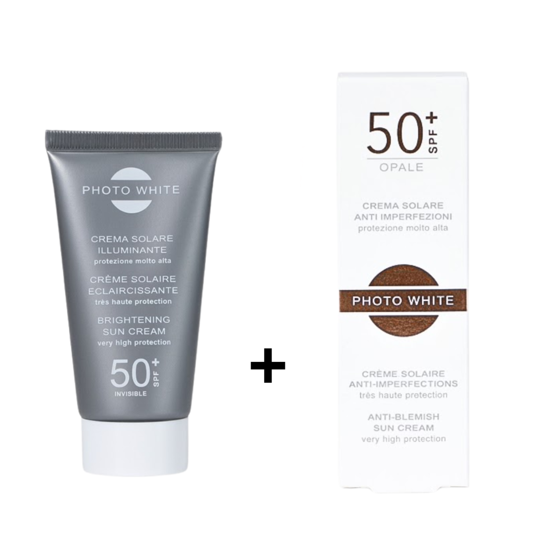 Photowhite-duo-pack-Ecran-Invisible-spf5050mlEcran-Teinte-Opale Photowhite Ecran Invisible Spf50+50ml+Ecran Teinte Opale Duo Pack – Image 1