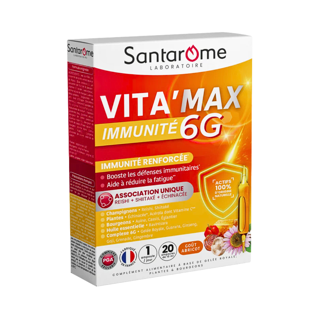 Santarome-VitMax-6G-20Amp10ml Santarome Vit'Max 6G 20Ampoules x 10ml – Image 1