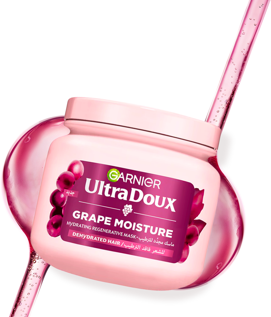 3600542657631_1-3D Garnier Ultra Doux Grape Moisture Mask 340ml – Image 1