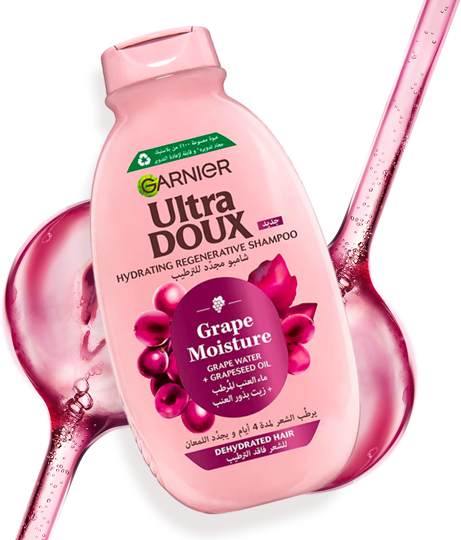 3610340675423_1-3D Garnier Ultra Doux Grape Moisture Shampoing 600ml – Image 1
