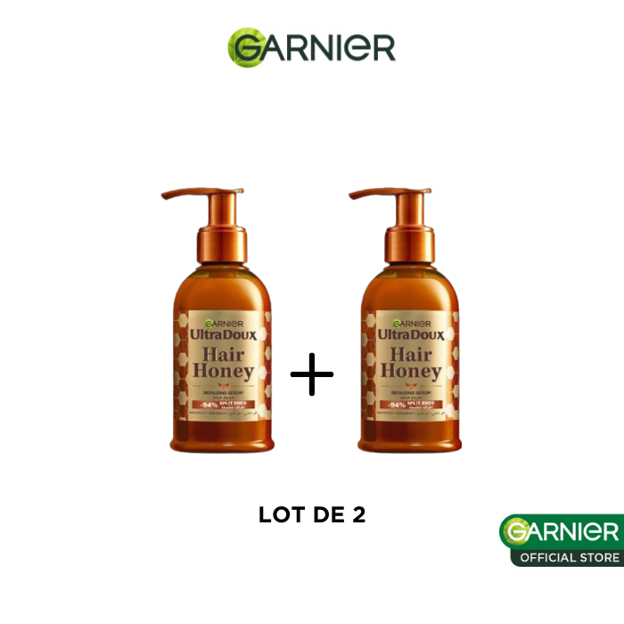 6111041179076 Garnier Ultra Doux Serum Hair Honey 115mlx2 Pack – Image 1
