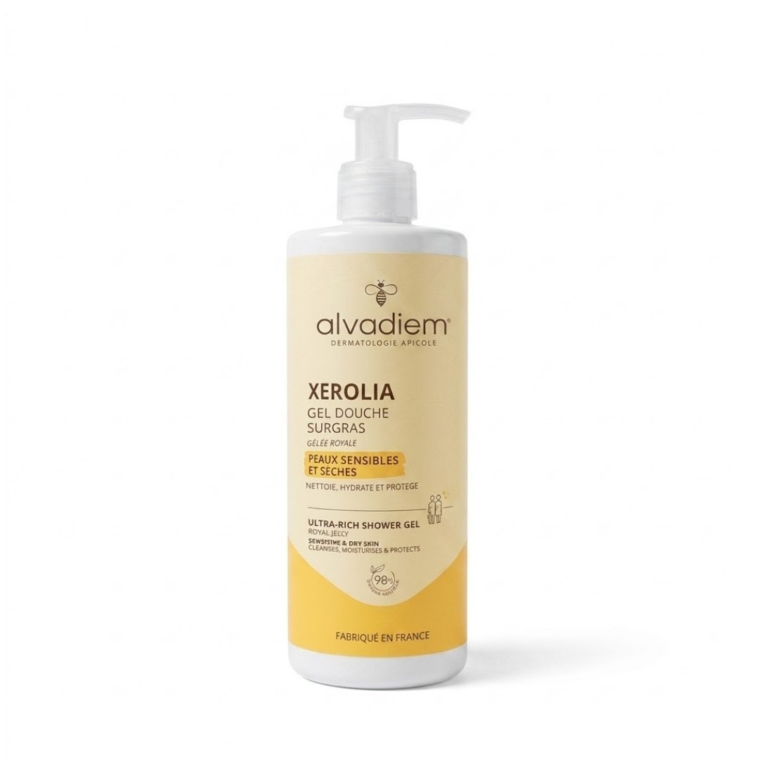 Alvadiem-Xerolia-Gel-Douche-Surgras-400ml Alvadiem Xerolia Gel Douche Surgras 400ml – Image 1