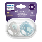 Avent Sucette Ultra Soft 6-18mois Scf220/23