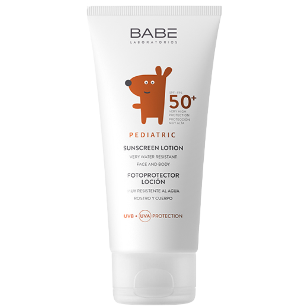 Babe-Sunscreen-Lotion-Pediatric-spf50-100Ml Babe Sunscreen Lotion Pediatric spf50+ 100Ml – Image 1