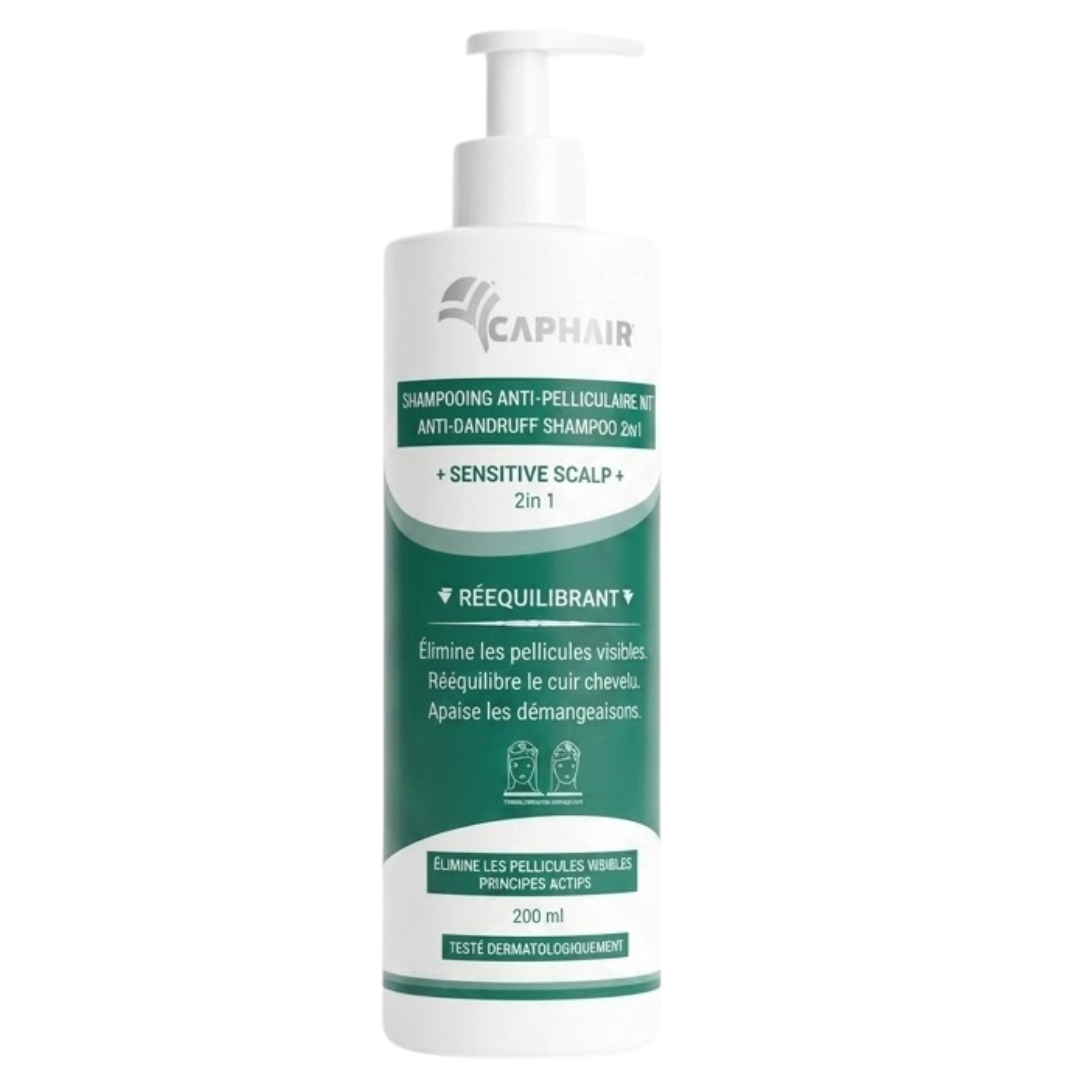 Caphair-Shampoing-Anti-Pelliculaire-Ds-200ml Caphair Shampoing Anti Pelliculaire 200ml – Image 1