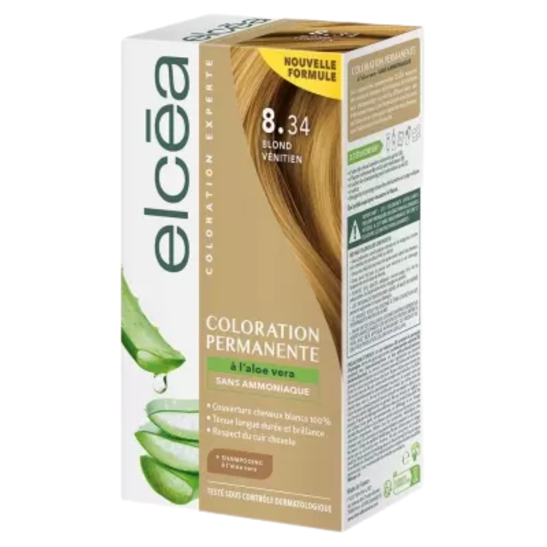 Elcea-Coloration-Blond-Venetian-8.34 Elcea Coloration Permanente Blond Venetian 8.34 – Image 1