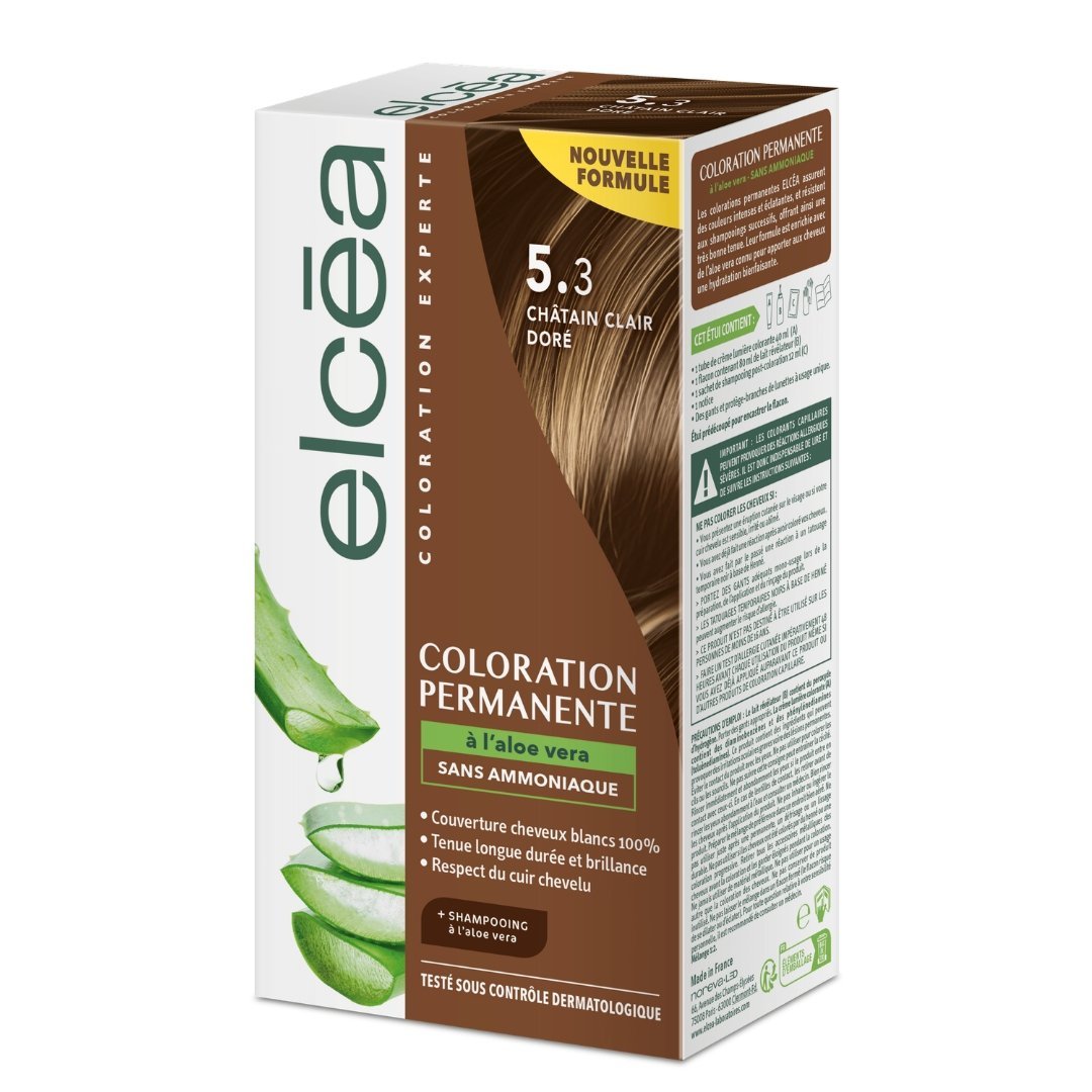 Elcea-Coloration-Chatain-Clair-Dore-5.3 Elcea Coloration Châtain Clair Doré 5.3 – Image 1