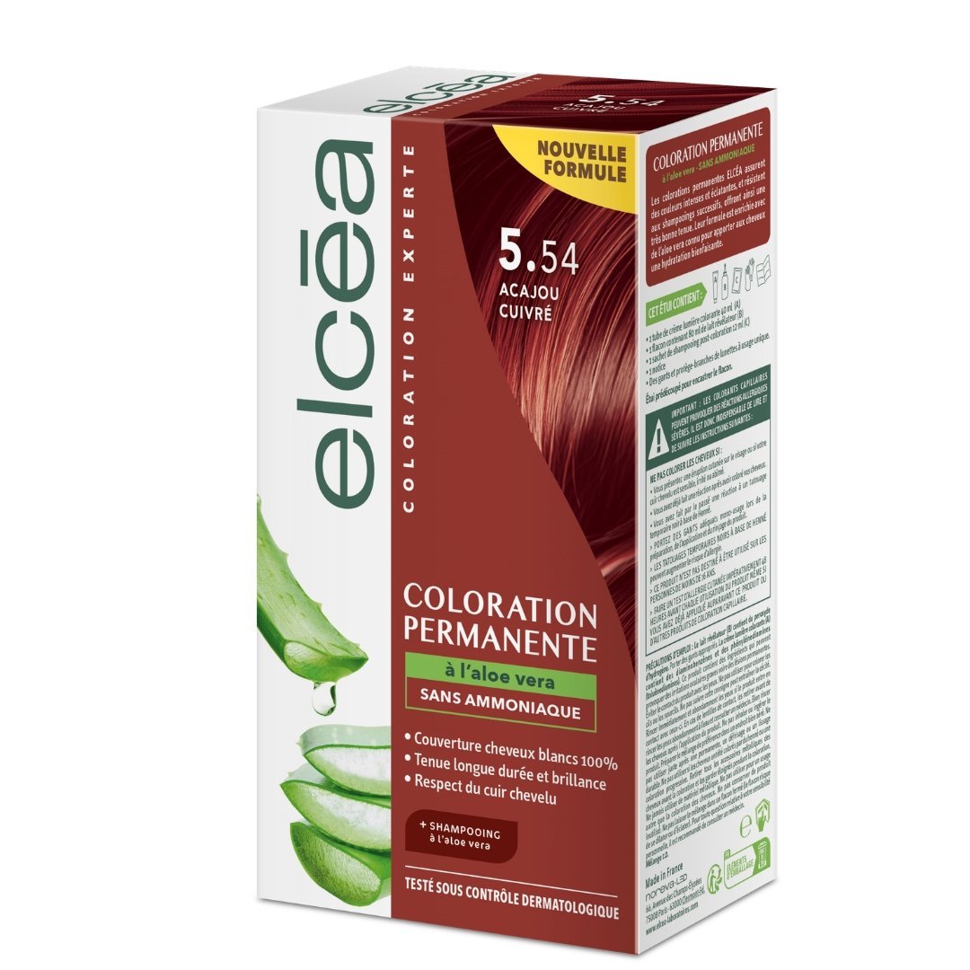 Elcea-Coloration-acajou-cuivre-5.54 Elcea Coloration acajou cuivre 5.54 – Image 1