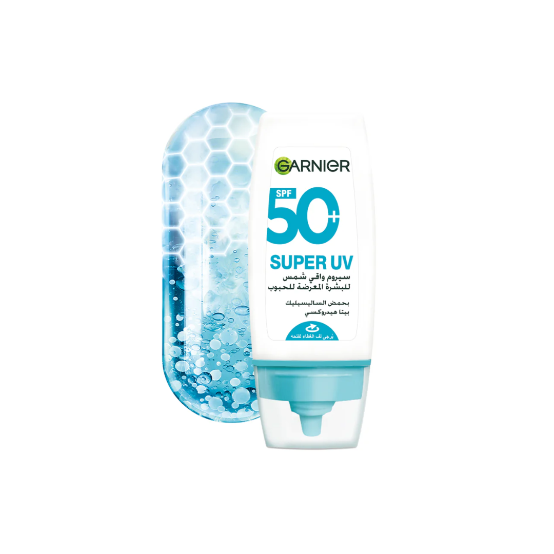 Garnier-Super-UV-Anti-Acne-Serum-Spf50-30ml Garnier Super UV Anti-Acne Serum Spf50+ 30ml – Image 1