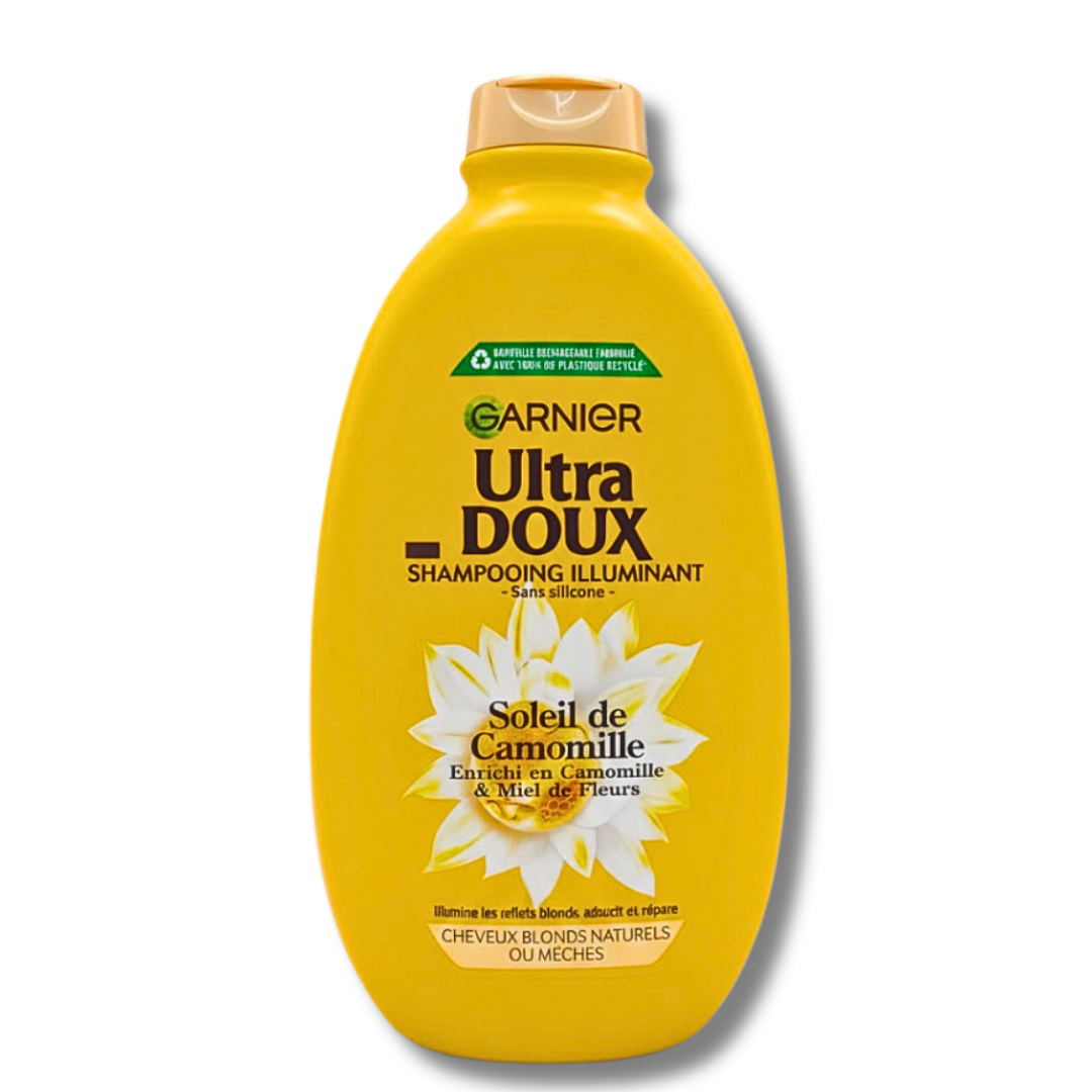 Garnier-Ultras-Doux-Shampo-Camomille-600ml Garnier Ultras Doux Shampoing Camomille 600ml – Image 1