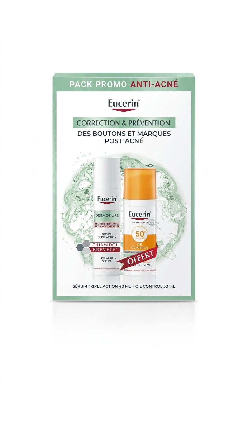 Gemini_Generated_Image_5z50a45z50a45z50 Eucerin Dermopure Triple Effect Serum 40ml+Ecran Huile Control 50ml Pack – Image 1