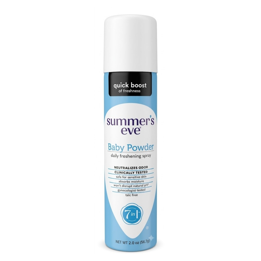 Summers-Eve-Baby-Powder-Freshening-Spray-56.7g Summer's Eve Baby Powder Freshening Spray 56.7g – Image 1