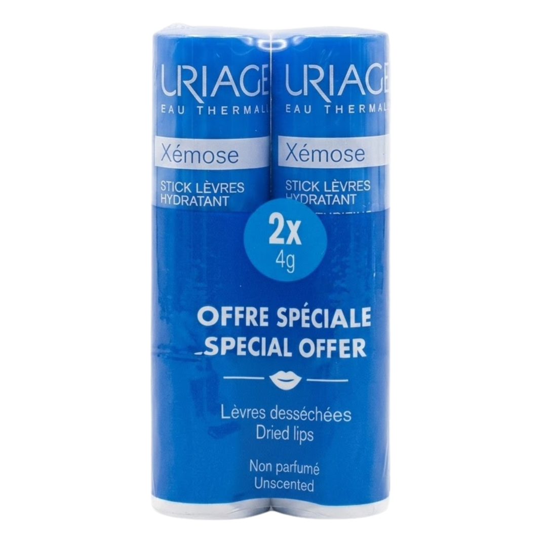 Uriage-Xemose-Stick-levres-24g-pack Uriage Xemose Stick Levres 2x4g Pack – Image 1