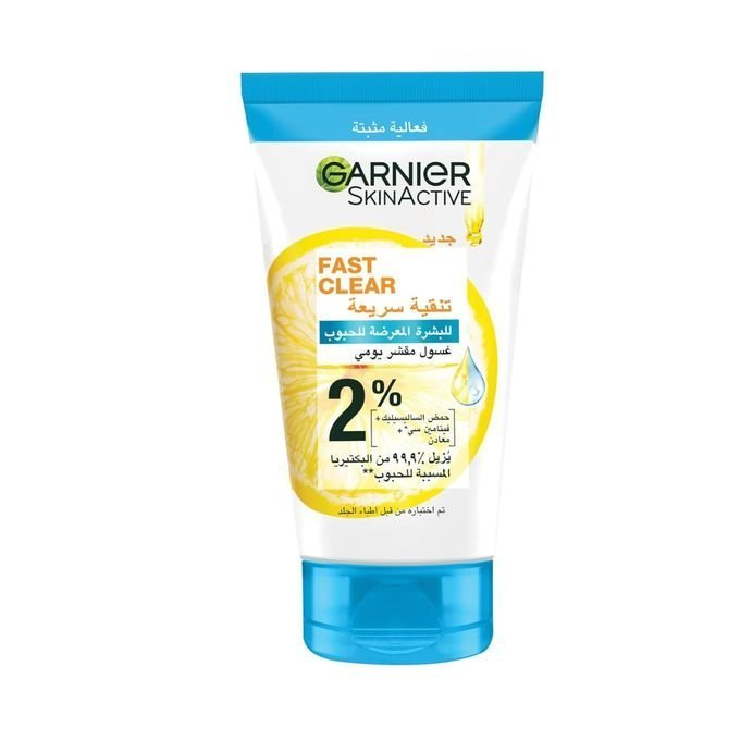 garnier-fast-clear-gel-1 Garnier Fast Clear Daily Exfoliating Wash 150ml – Image 1