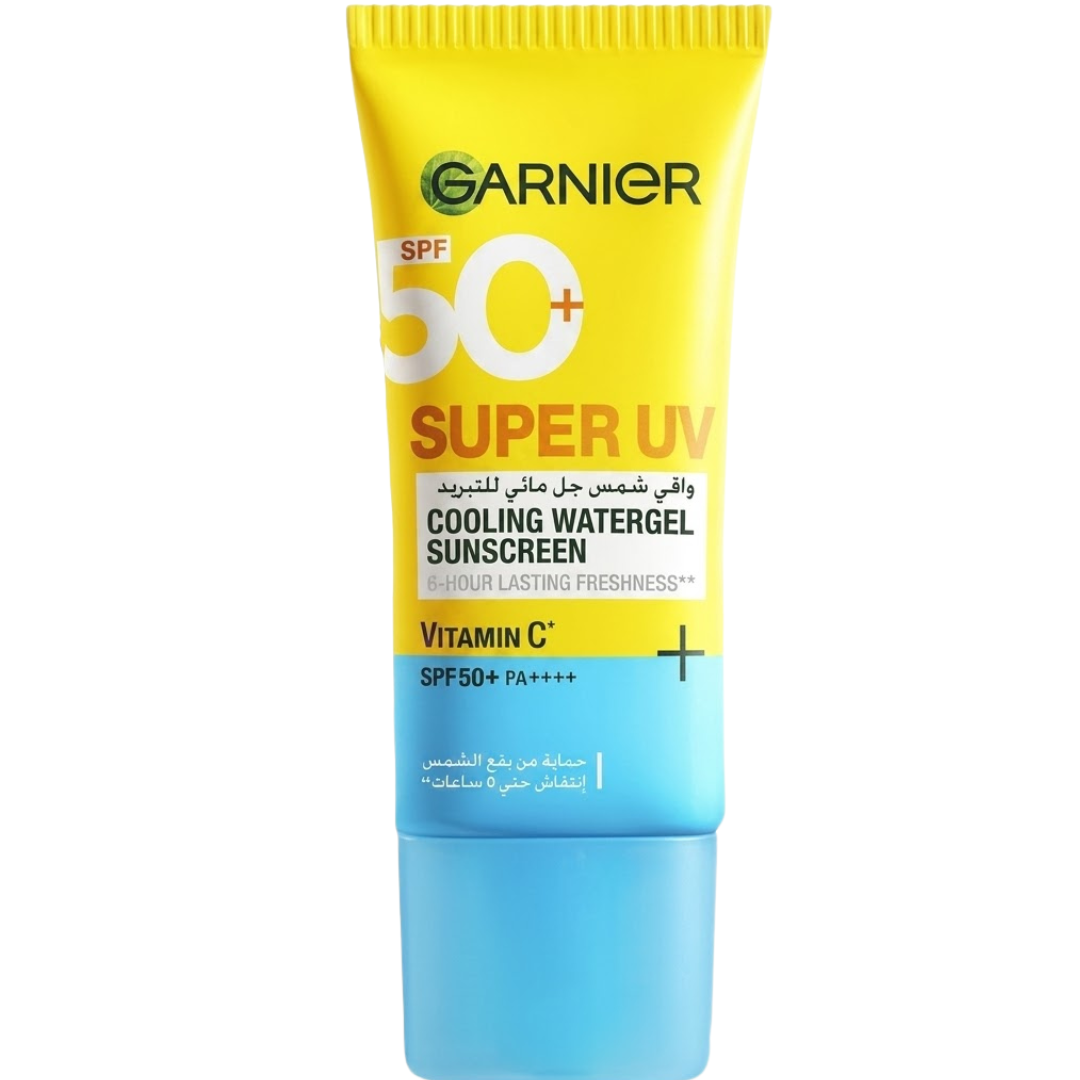 Garnier-Super-Uv-Cooling-Watergel-spf50-60ml Garnier Super Uv Cooling Watergel Spf50+ 60ml – Image 1