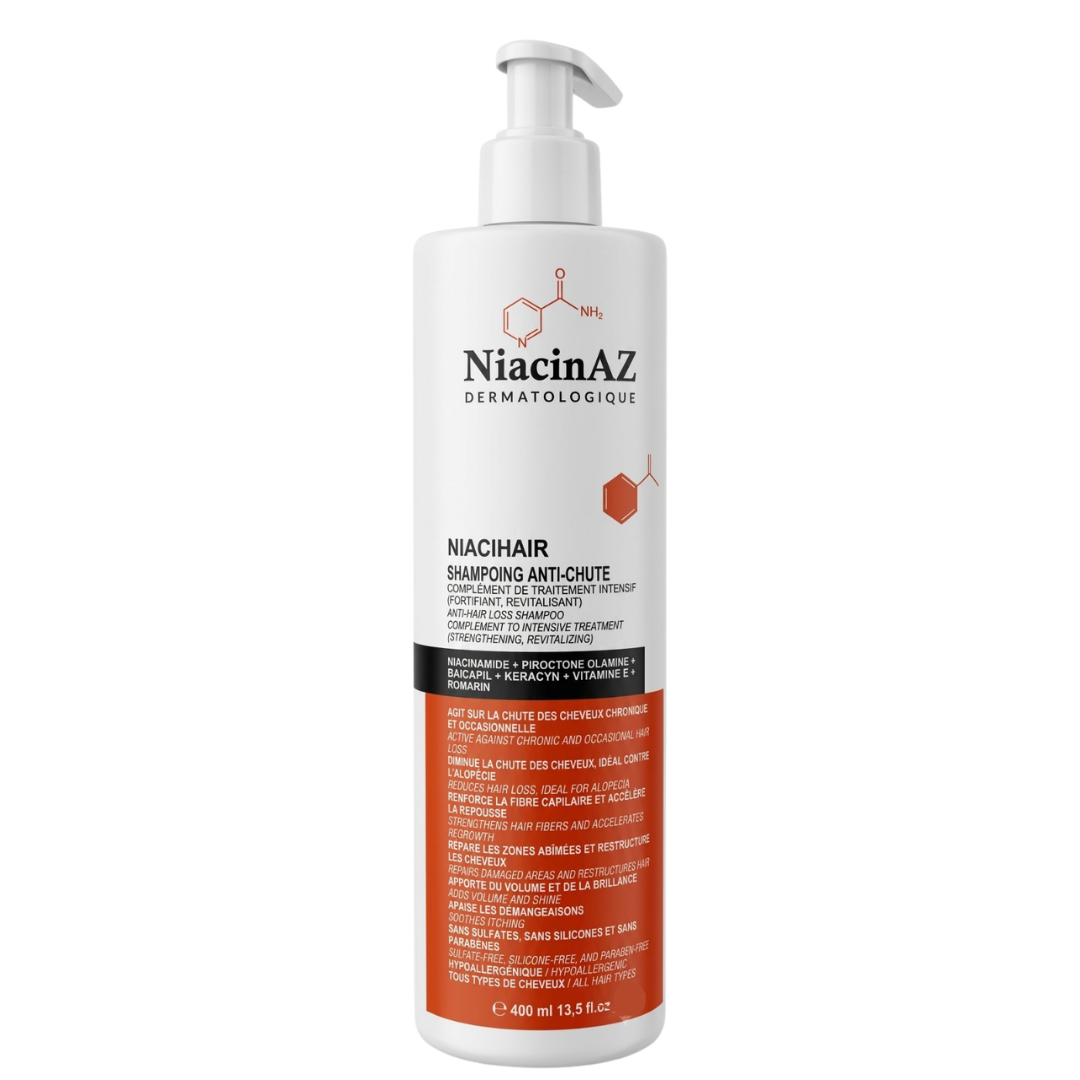 Niacinaz-Niacihair-Shampoing-Anti-Chute-400ml Niacinaz Niacihair Shampoing Anti-Chute 400ml – Image 1