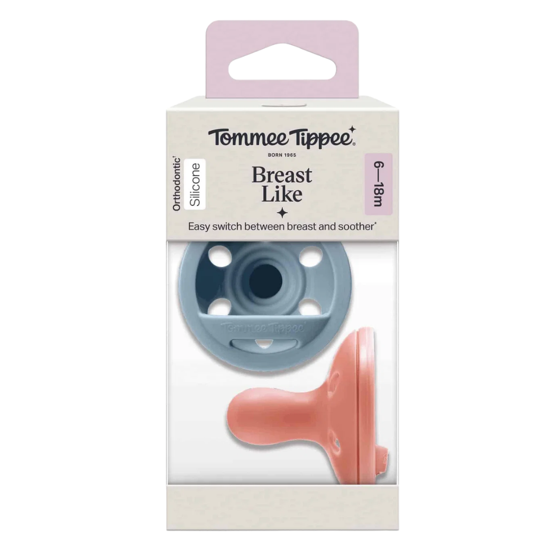 Tomme-Pack-Suc-Type-Sein-618m Tommee Tippee Pack Sucette Type Sein 6/18mois – Image 1