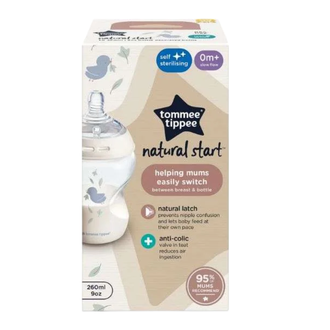 Tommee-Tippee-Bib-Natural-start-Decor-260ml-0m-Ref-42250206 Tommee Tippee Biberon Natural Start Decor 260ml +0m Ref 42250206 – Image 1