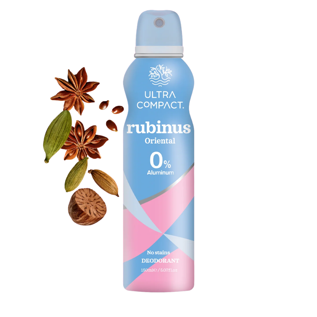 Ultra-Compact-Deodorant-Rubinus-Spray-150ml Ultra Compact Deodorant Rubinus Spray 150ml – Image 1
