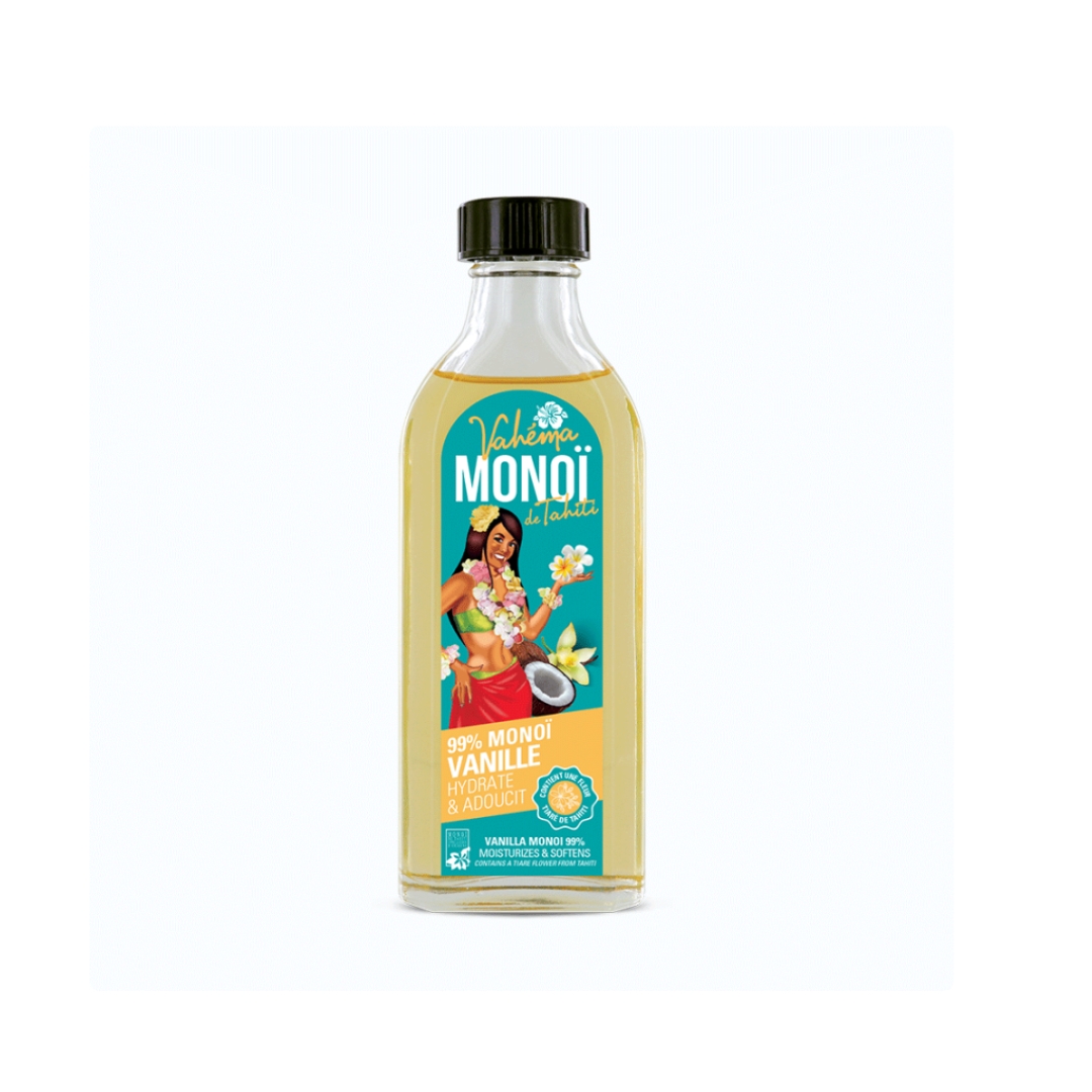 Vahema-Monoi-Monoi-de-Tahiti-Vanille-99-Monoi-100ml Vahéma Monoi Monoï de Tahiti Vanille - 99% Monoï - 100ml – Image 1
