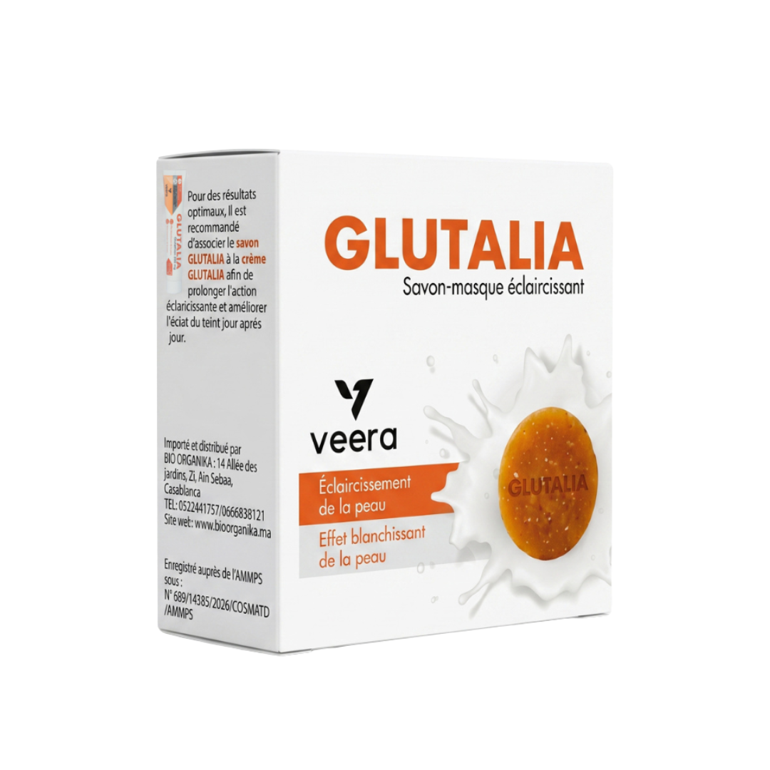 Veera-Glutalia-Savon-Masque-eclaircissante-75g Veera Glutalia Savon Masque Eclaircissante 75g – Image 1