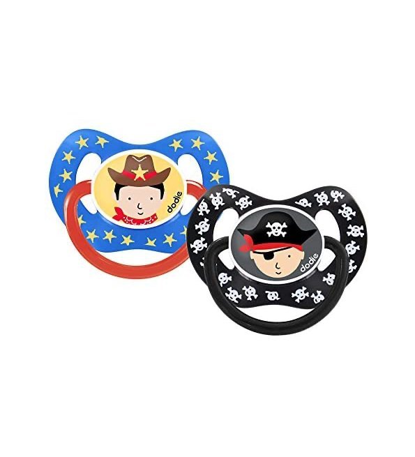 3700763501451 DODIE SUCETTE P50 +18M DUO PHYSIO GARCON PIRATE/COWBOY – Image 1