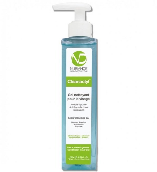 3770006324161 NUBIANCE Cleanactyl - Gel Nettoyant Visage Anti-Imperfections 200ml – Image 1