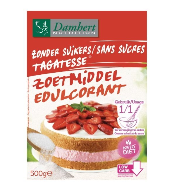 5412158007599 Damhert Sans Sucres Tagatesse 500g – Image 1