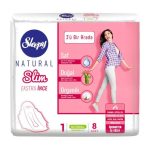 Sleepy Natural Slim Extra Thin 3in1 Normal Pads 8 Pcs