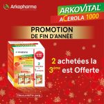 ARKOPHARMA Acerola 1000 2 Acehtées = 1 Offerte