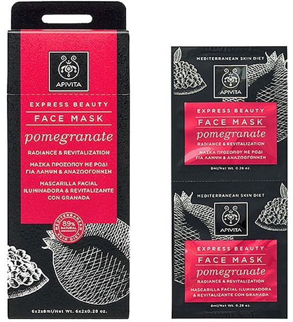 Apivita-Express-beauty-Face-Mask-Pomegranate-6_2_8ml Apivita Express beauty Face Mask Pomegranate 6*2*8ml – Image 1