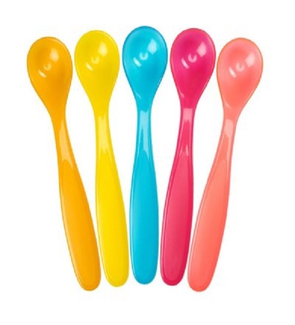 Badabulle-cuilleres-souples-en-silicone-2eme-age-Ref-B005412.-1 Badabulle Lot 5 Cuillères souples Ref B005409 – Image 1
