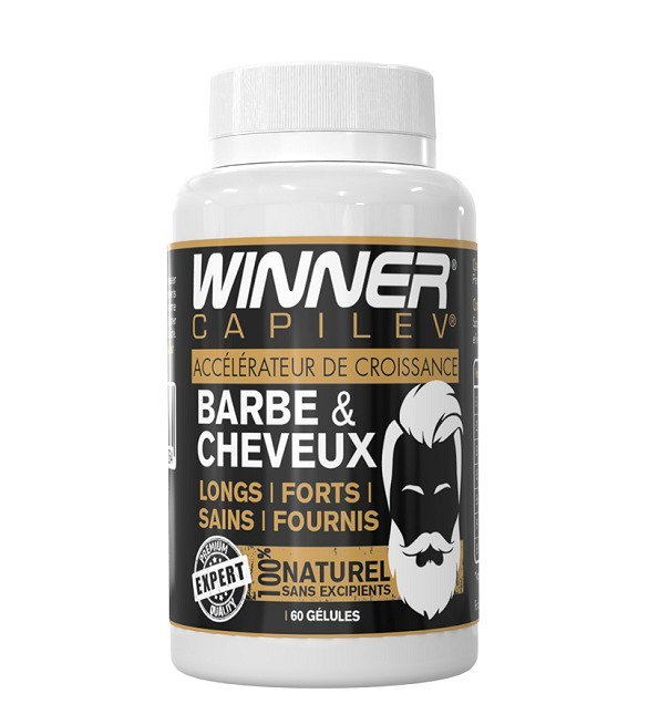 BarbeCheveux_Face_900 WINNER BARBE & CHEVEUX 60 Gélules – Image 1