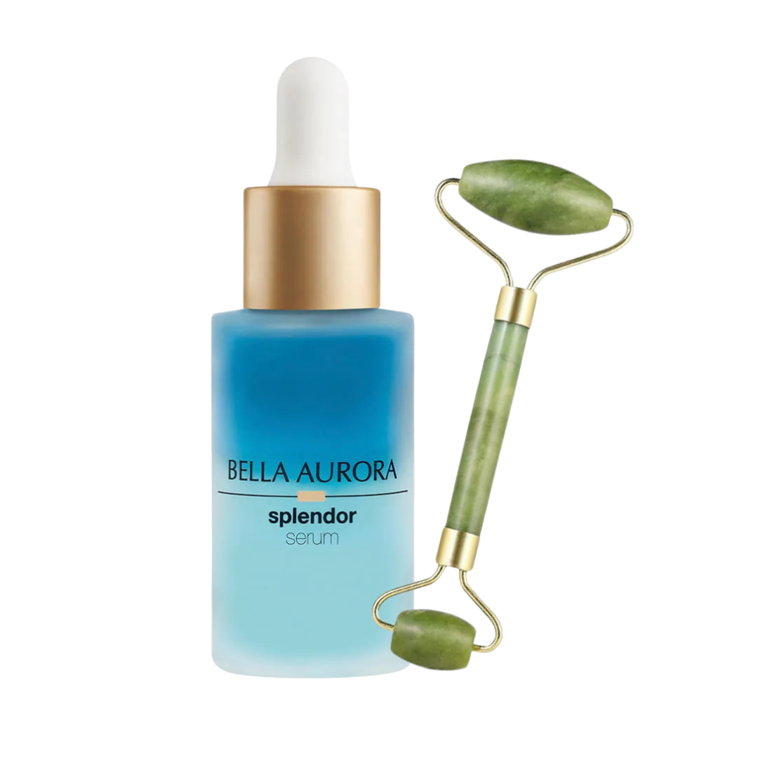 Bella-Aurora-Splendor-Elasticity-Serum-Rolleur-Massage-Duo-Pack Bella Aurora Splendor Elasticity Serum = Rolleur Massage – Image 1