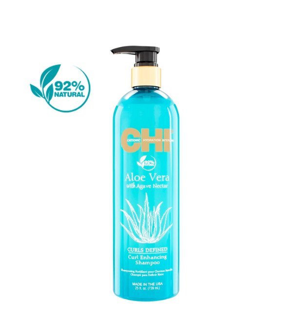CHI-aloe-vera-shampoing-340ml CHI Aloe Vera Curl Enhancing Shampoing – Image 1