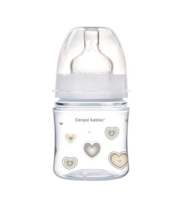 Canpol-babies-biberon-anti-colic-0mois-120ml Canpol babies biberon anti-colic +0mois 120ml Ref 35/216 Blanc – Image 1