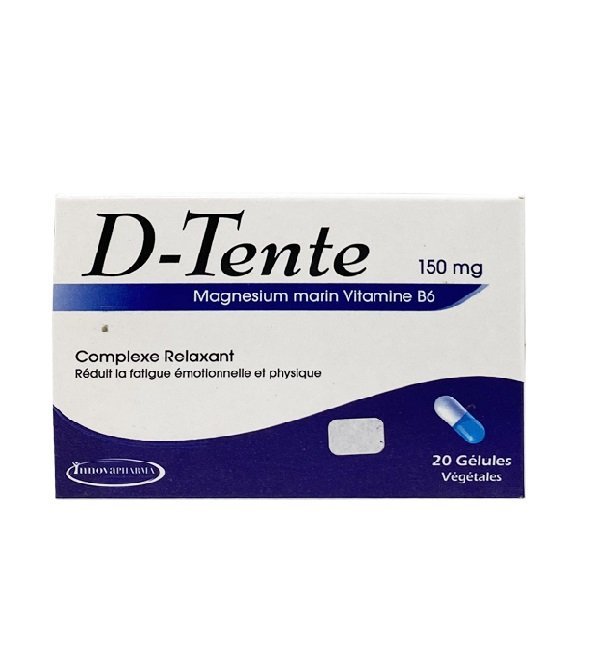 D-tente_20-gel D-Tente Magnésium Marin 150mg 20cps – Image 1