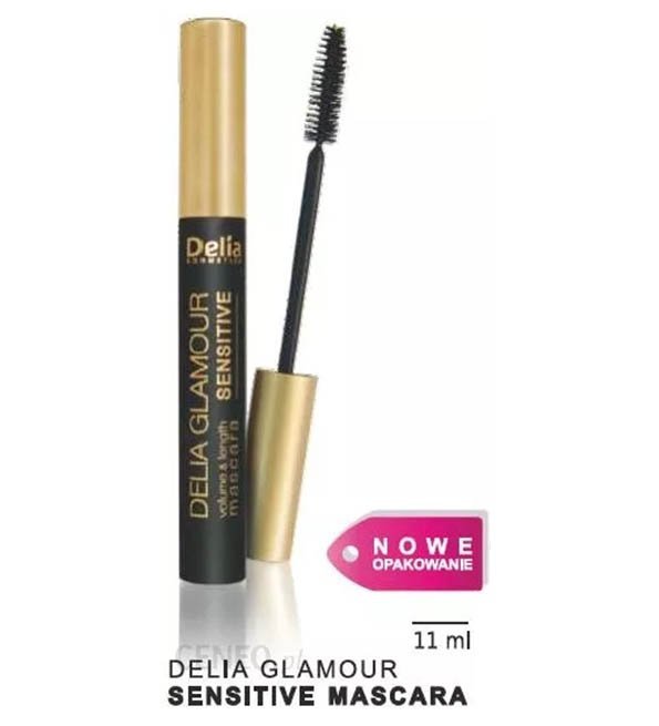 Delia-Mascara-glamour-Sensitive11ml DELIA COSMETICS Glamour Sensitive Mascara mascara épaississant et allongeant 02 11ml – Image 1