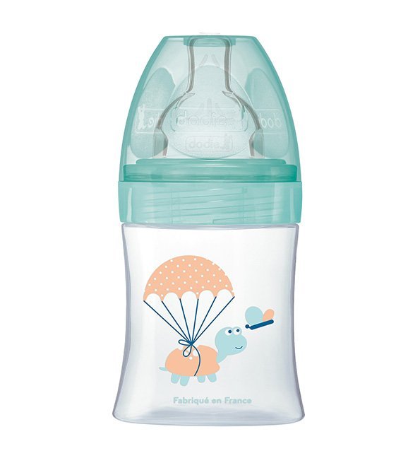Dodie-Biberon-senstationTet-plate-150ml-0-6m-Air Dodie Biberon senstation+Tétine plate 150ml 0-6m Air – Image 1
