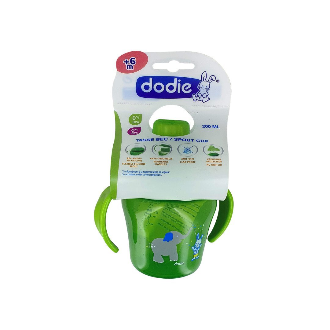 Dodie-Tasse-daprentissage-6m-200ml-vert Dodie Tasse D'aprentissage 6m+ 200ml Vert – Image 1