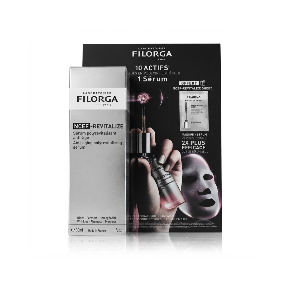 Filorga-NCEF-Revitalize-Serum-30mlNCEF-Revitalize-Mask-Sachet-pack Filorga NCEF-Revitalize Serum 30ml+NCEF-Revitalize Mask Sachet pack – Image 1