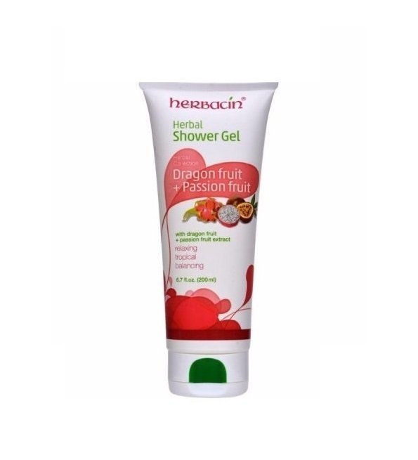 Herbacin-Gel-douche-dragon-fruitpassion-200ml Herbacin Gel douche dragon fruit+passion 200ml – Image 1