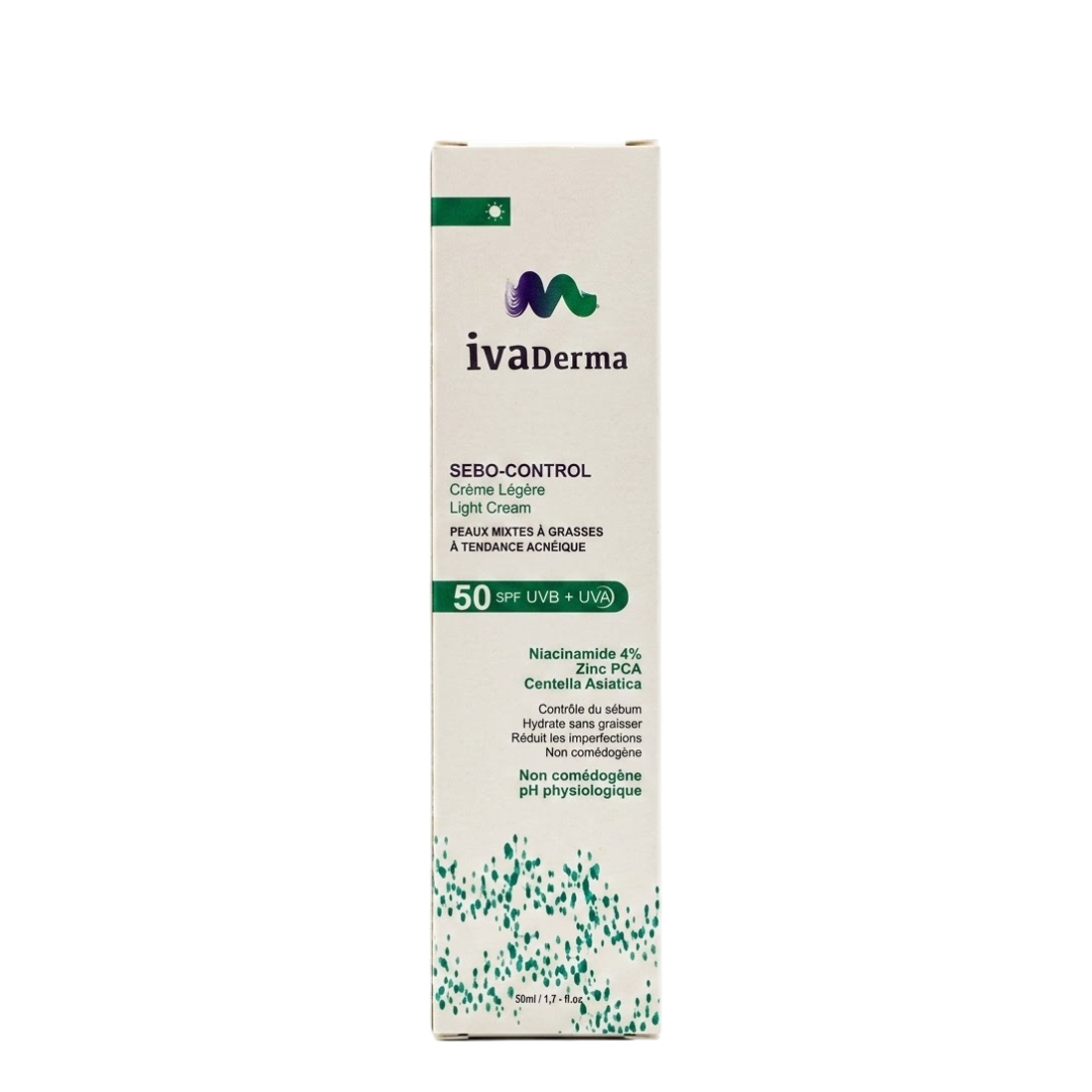 Ivaderma-Sebo-Control-Creme-Legere-Spf50-50ml Ivaderma Sebo Control Creme Legere Spf50+ 50ml – Image 1