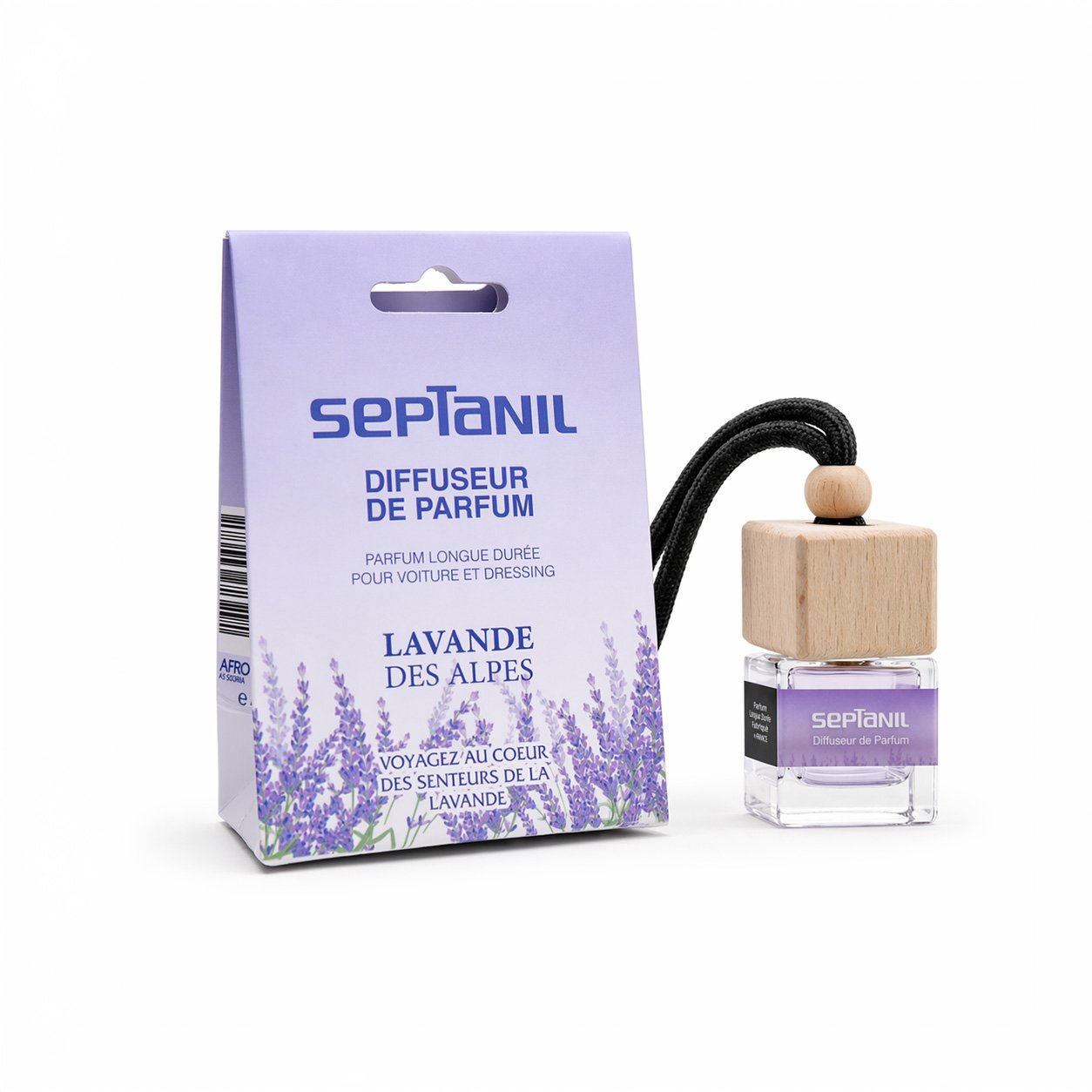 LAVANDE-DES-ALPESvoiture Septanil Diffuseur De Voiture Lavande 8ml – Image 1