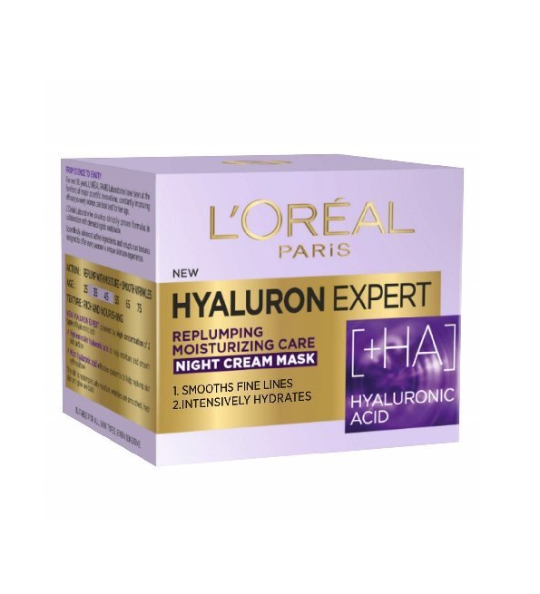Loreal-Hyaluron-expert-cr-masque-de-nuit-HA-50ml L'Oreal Paris Hyaluron Expert Créme Masque De Nuit +HA 50ml – Image 1