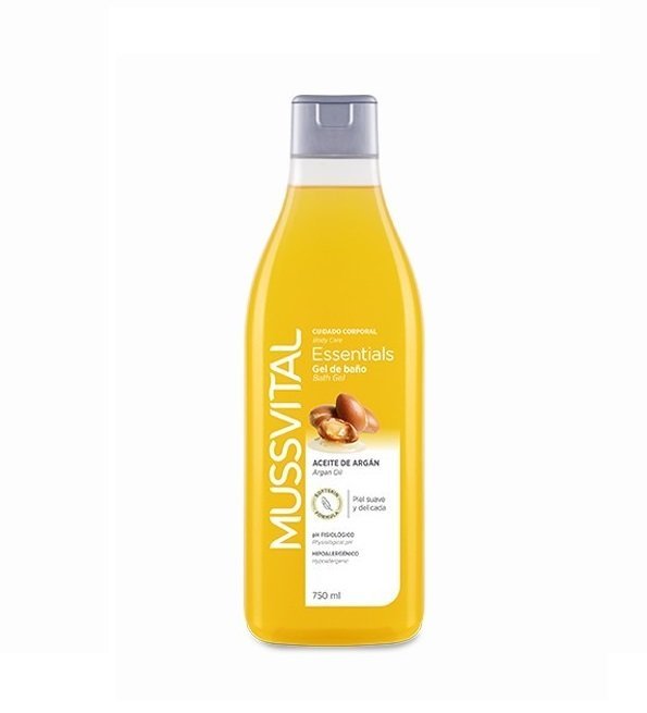 Mussvital-Essentials-gel-douche-argan-750ml Mussvital Essentials gel douche argan 750ml – Image 1
