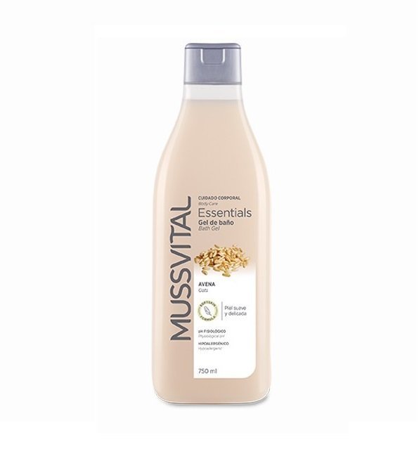 Mussvital-Essentials-gel-douche-avoine-750ml Mussvital Essentials gel douche avoine 750ml – Image 1