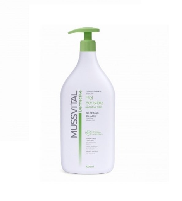 Mussvital-gel-de-bain-peau-sensible-1L Mussvital gel de bain peau sensible 1L – Image 1
