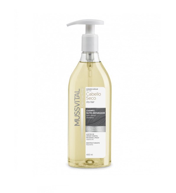 Mussvital-shampoing-nutri-reparateur-cheveux-secs-400ml Mussvital shampoing nutri-reparateur cheveux secs 400ml – Image 1