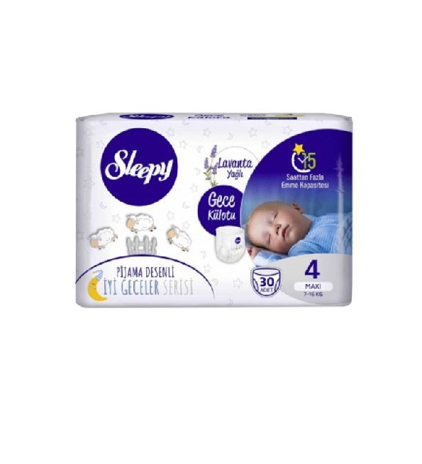 Nouveau-projet-68-1 Sleepy Natural 4, Pants Nuit MAxi 7-16kg/30pcs – Image 1